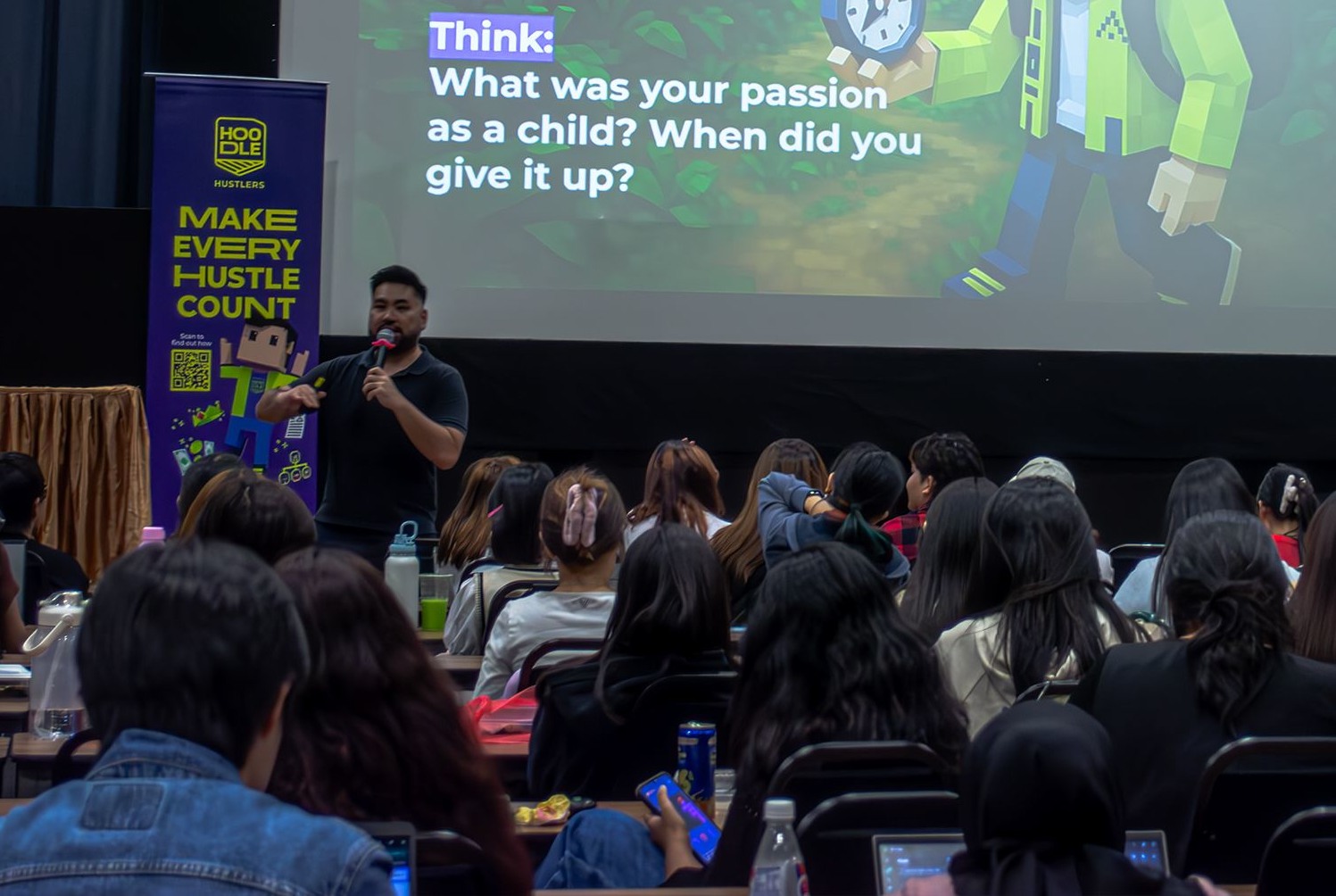 Students sharing stories at an Off The Record session